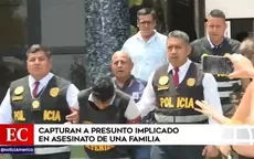 Policía capturó a presunto implicado en asesinato de una familia en San Miguel - Noticias de boris johnson