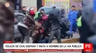 Policía de civil mata a hombre a balazos en Cusco