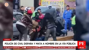 Policía de civil mata a hombre a balazos en Cusco. Foto y video: América Noticias