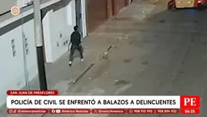 Policía de civil se enfrentó a balazos a delincuentes en San Juan de Miraflores. Foto y video: América Noticias
