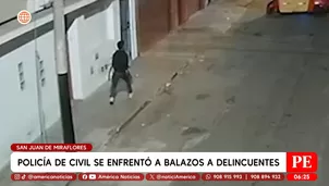 Policía de civil se enfrentó a balazos a delincuentes en San Juan de Miraflores. Foto y video: América Noticias