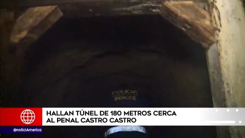 Policía confirmó hallazgo de túnel de 180 metros cerca del penal Castro Castro