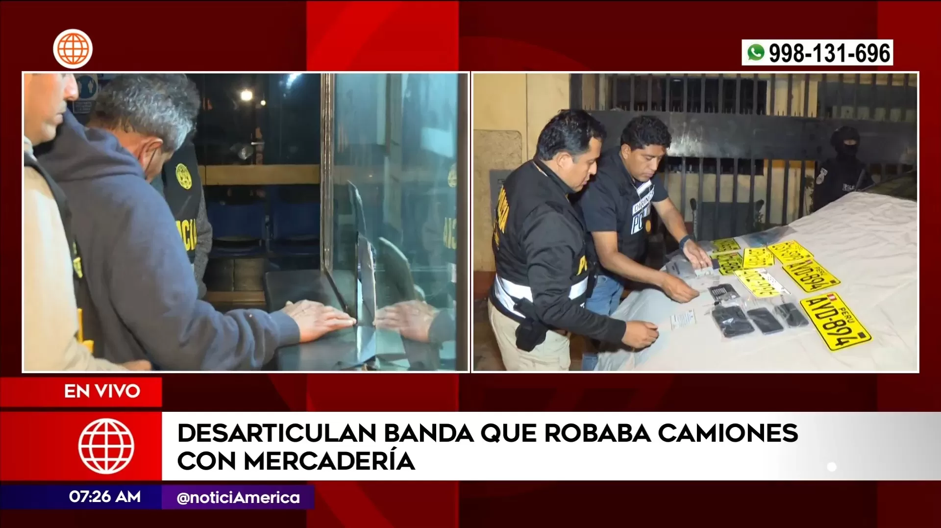 Banda robaba camiones con mercadería. Foto: América Noticias