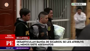 Policía desarticula banda de sicarios en Bellavista. Foto y video: América Noticias