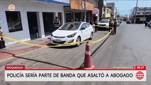 Policía es detenido tras asalto a un abogado en Moquegua. Foto: América Noticias
