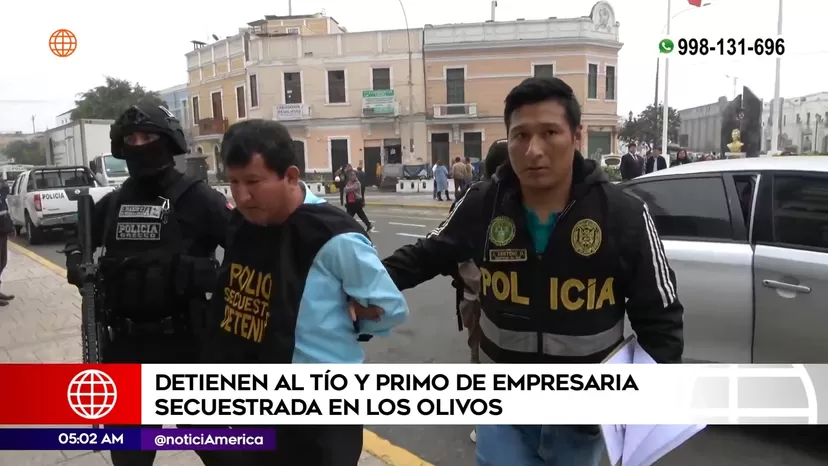 Policía detiene al tío y primo de empresaria secuestrada en Los Olivos