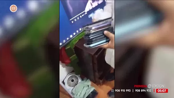 Policía detiene a banda con celulares robados en Los Olivos. Foto: América Noticias