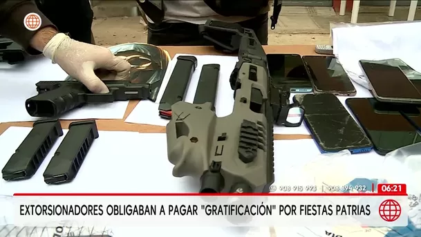 Extorsionadores obligaban a pagar gratificación por Fiestas Patrias. Foto: América Noticias