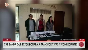 Policía detiene a Los Injertos Forajas por extorsión en Ate/ Video y Foto: América Noticias