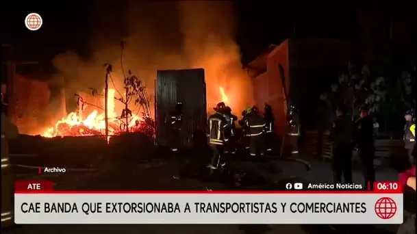 Policía captura a integrantes de Los Injertos Forajas por extorsión en Ate/ América Noticias Policía captura a integrantes de Los Injertos Forajas por extorsión en Ate/ América Noticias