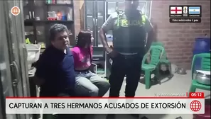Policía detiene a tres hermanos extranjeros por extorsión en Pucusana. Foto y video: América Noticias