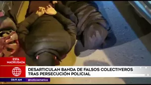 Intervención policial. América Noticias