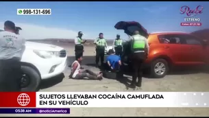 Auto con drogas. América Noticias