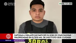 Robo en instituto. América Noticias