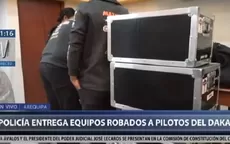 La Policía devolvió computadoras que fueron robadas a equipo del Dakar - Noticias de computadoras