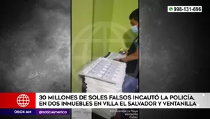 Dinero falso hallado en vivienda. América Noticias