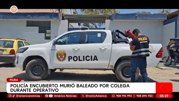 Policía encubierto murió tras disparo de colega en Piura. Foto: América Noticias