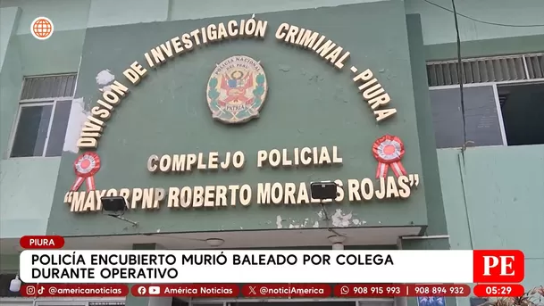 Policía encubierto murió tras disparo de colega en Piura. Foto: América Noticias