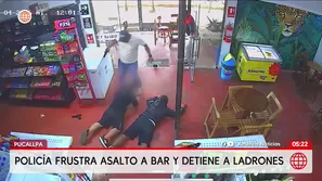 Policía frustra asalto a mano armada en bar de Pucallpa. Foto y video: América Noticias