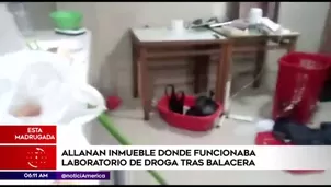 Laboratorio de droga. América Noticias