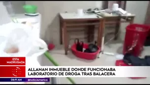 Laboratorio de droga. América Noticias