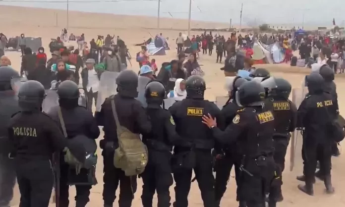 Un policía herido dejó enfrentamiento en la línea de frontera Perú – Chile - América Noticias
