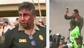 Policía herido en liberación de vía en San Martín de Porres. Video: Canal N