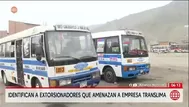 Policía identifica a extorsionadores de empresa Translima