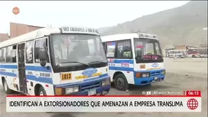 Policía identifica a extorsionadores de empresa Translima/ Video y Foto: América Noticias