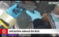 Policía halló armas y municiones en la bodega de un bus interprovincial - Noticias de bodegas