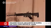 Fusil incautado en Ayacucho.