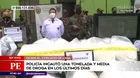 Policía incautó una tonelada y media de droga en los últimos días