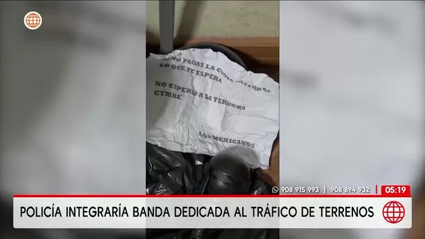Policía integraría banda dedicada al tráfico de terrenos. Foto: América Noticias Policía integraría banda dedicada al tráfico de terrenos. Foto: América Noticias
