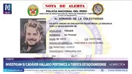 Policía investiga el hallazgo de cuerpo de turista en Cusco
