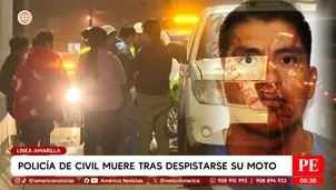 Policía de civil muere tras despistarse su moto en San Martín de Porres. Foto y video: América Noticias