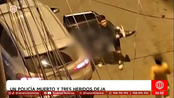 Un policía muerto y tres heridos deja captura de delincuentes. Foto: América Noticias