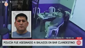 Policía muere tras tiroteo en un bar clandestino del Cercado de Lima. Foto y video: América Noticias