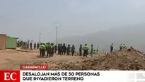 Carabayllo: Policía Nacional desalojó a familias que ocupaban terrenos en cerro. Video: América