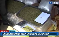 Policía Nacional encontró droga en local de carga en San Luis - Noticias de carga-pesada