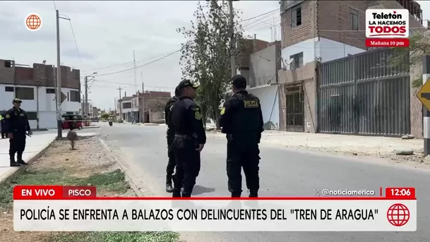 Policía en Pisco enfrenta a delincuentes y frustra secuestro. Foto: América Noticias Policía en Pisco enfrenta a delincuentes y frustra secuestro. Foto: América Noticias