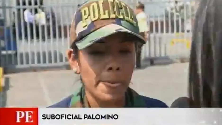 Suboficial Palomino, policía que rescató el bebé. Foto: América