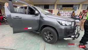 Policía recupera camioneta robada en Chorrillos en menos de una hora. Foto y video: América Noticias