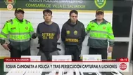 Policía recupera camioneta y captura a delincuentes en balacera