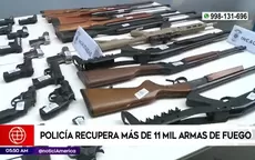 Policía recupera más de 11 mil armas de fuego - Noticias de armas-fuego
