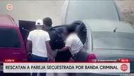 Policía rescata a pareja secuestrada en Cañete