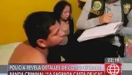 Policía revela detalles de cómo operaba banda criminal “La Sagrada Casta de Ica”