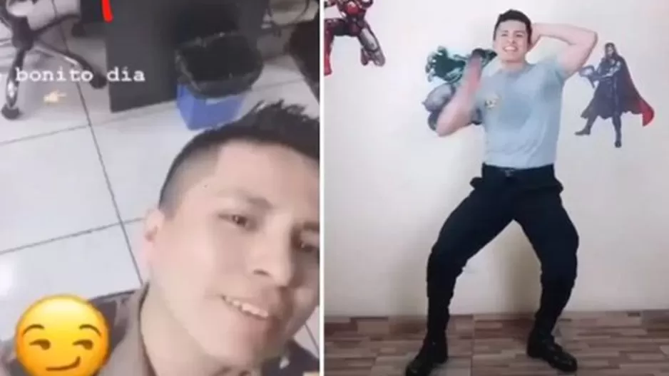 Policía separa a suboficial que hizo reto viral de TikTok y grabó de modo inapropiado a compañera. Foto: Instagram Policía separa a suboficial que hizo reto viral de TikTok y grabó de modo inapropiado a compañera. Foto: Instagram