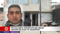 Policía sería integrante del brazo armado de alias El Monstruo. Foto y video: América Noticias