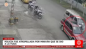 Policía de tránsito atropellada por miniván que fugó. Foto y video: América Noticias