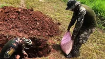 Los efectivos colocaron explosivos en las pistas clandestinas. Foto referencial: El Comercio